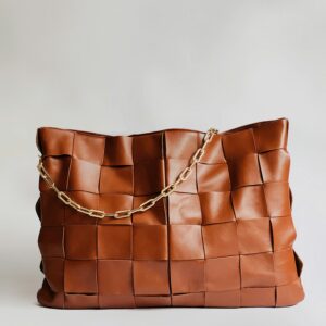 Sac Week-end Cuir Cognac