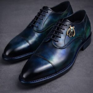 Chaussures Cuir Bleu Produit test