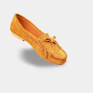 Mocassins en daim camel Produit test