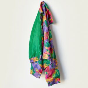 Veste Vintage Années 80 Imprimé Floral Multicolore - Produit test